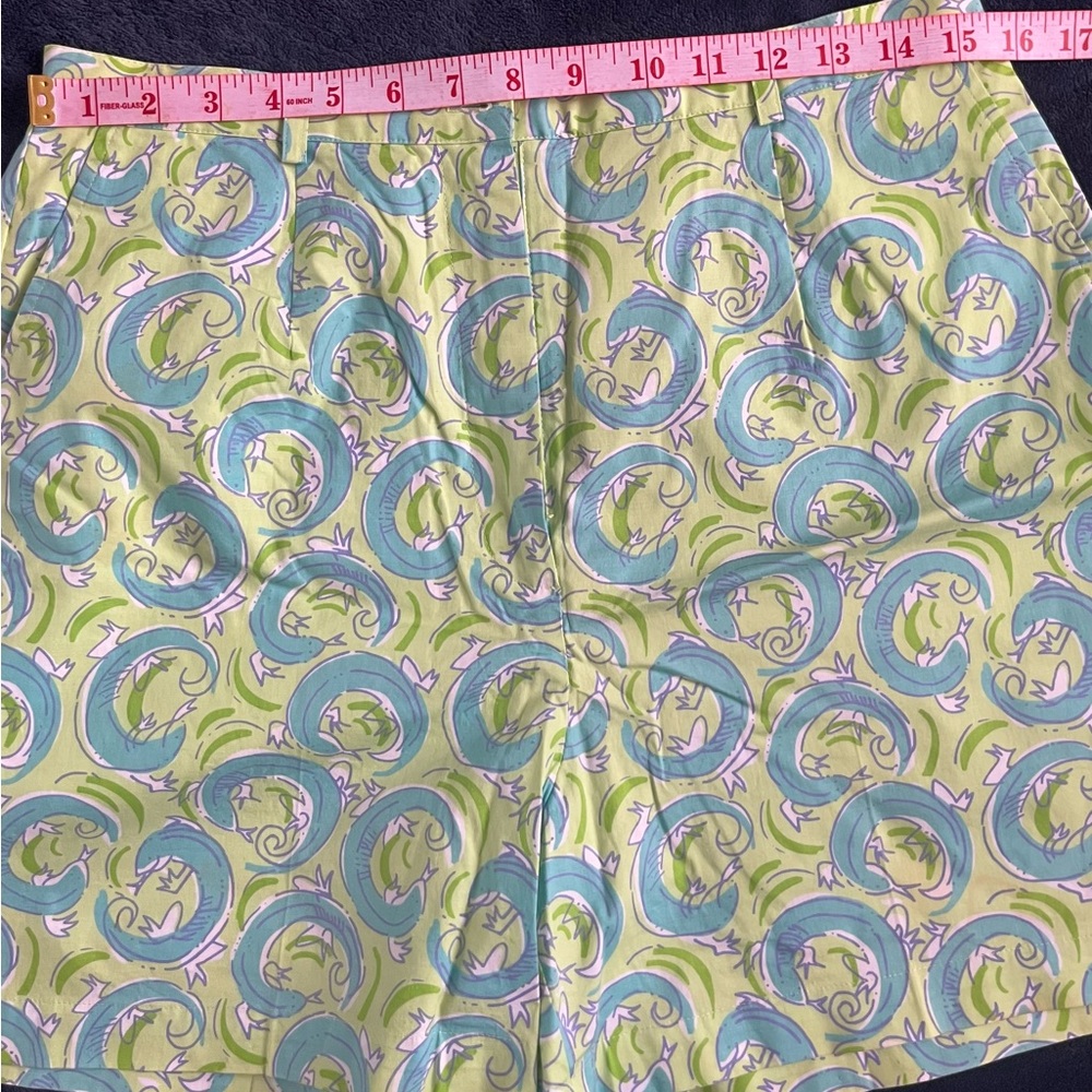 59# Lilly Pulitzer Green and Blue Resort Bermudas - Picture 8 of 10